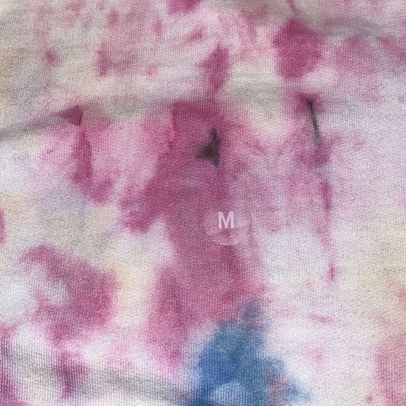 PacSun Tie Dyed Obsessed multicolor front pocket hoodie M - Picture 8 of 8